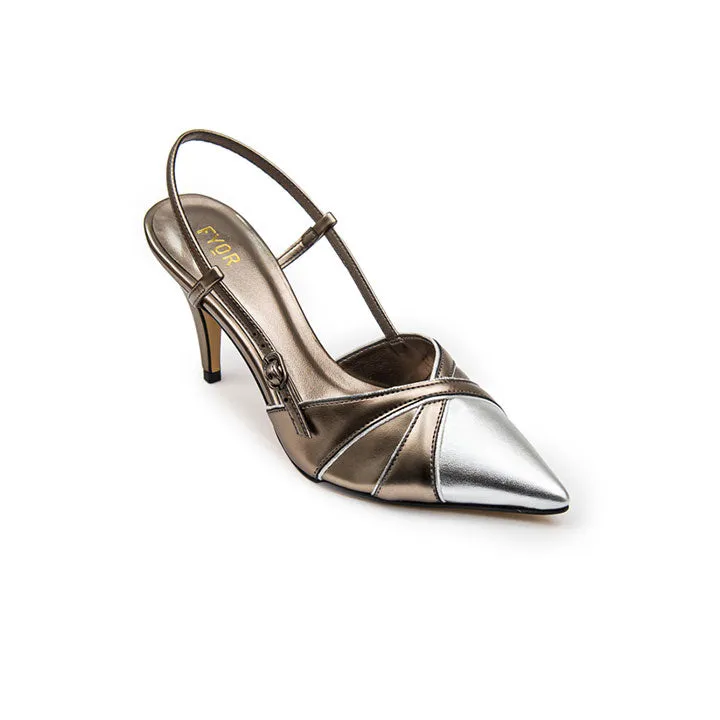 Metallic Ankle Strap Sandal BWR 048