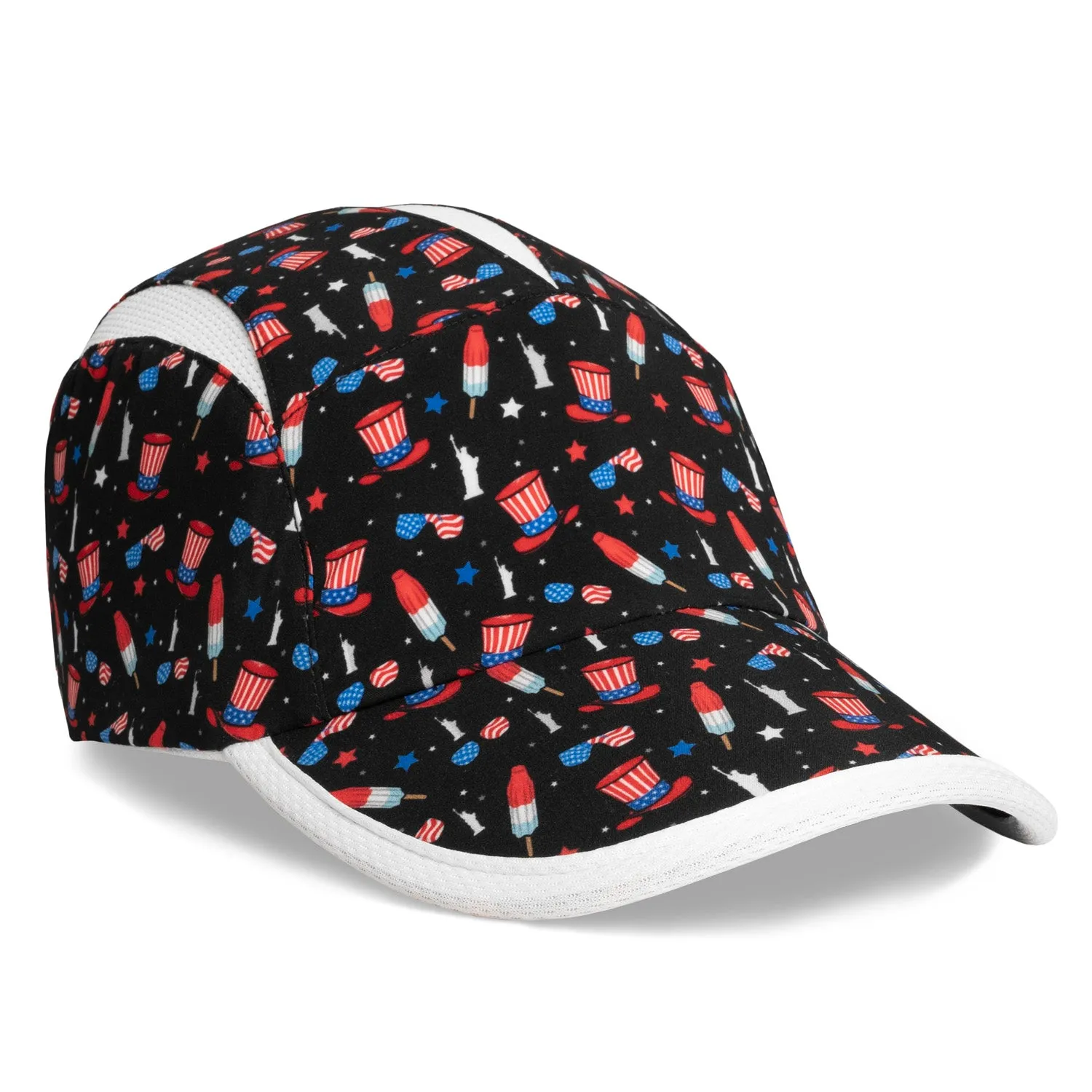 Patriotic USA Black Running Hat