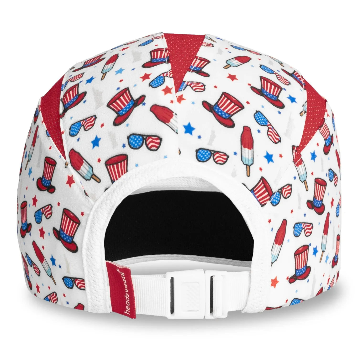 Patriotic USA White Running Hat