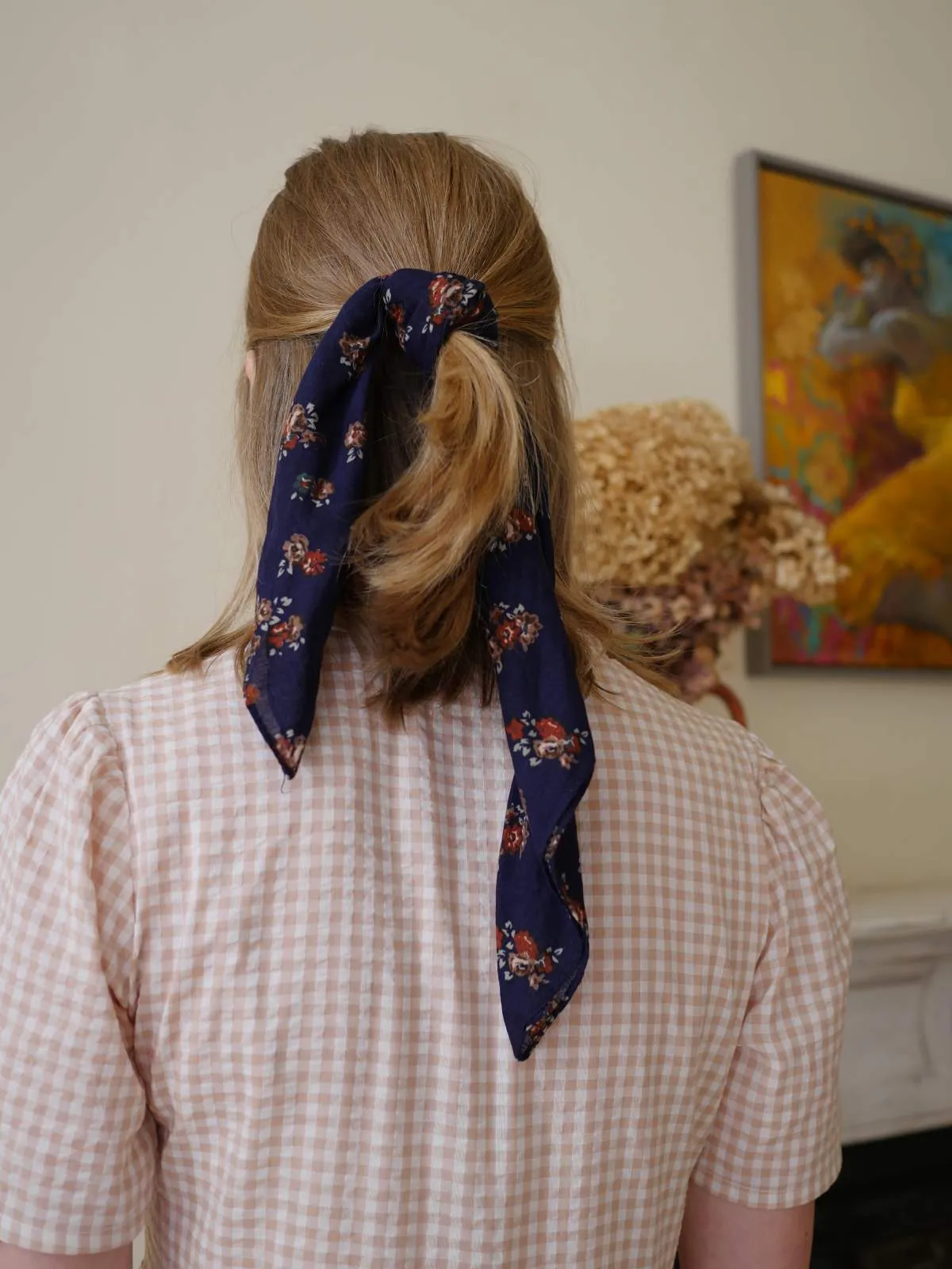 Patterned Cotton Scarf