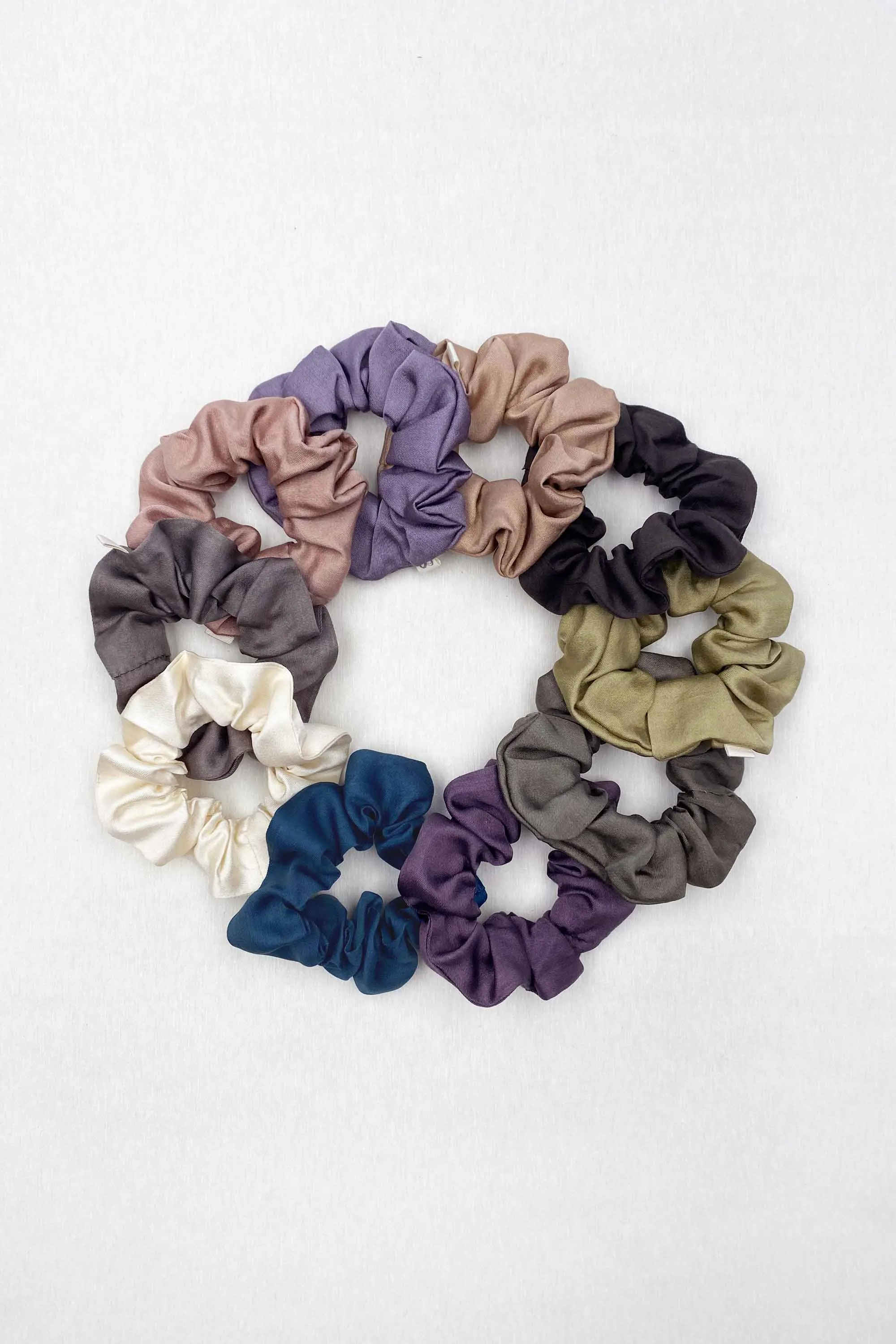 Plant-dyed Silk Scrunchies