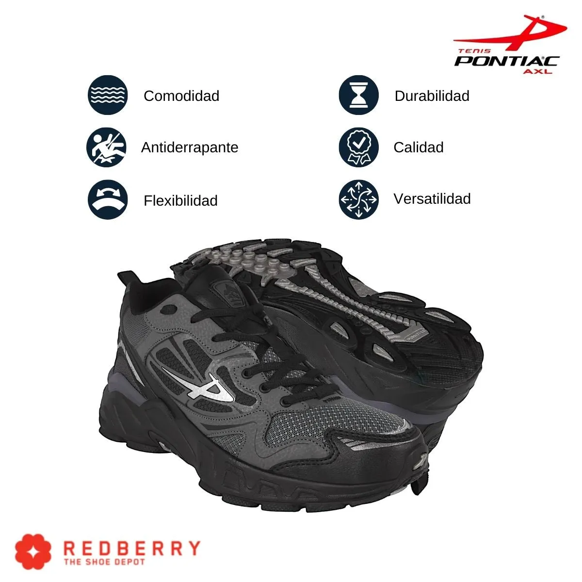 Pontiac Tenis Running Correr Hiking Hombre