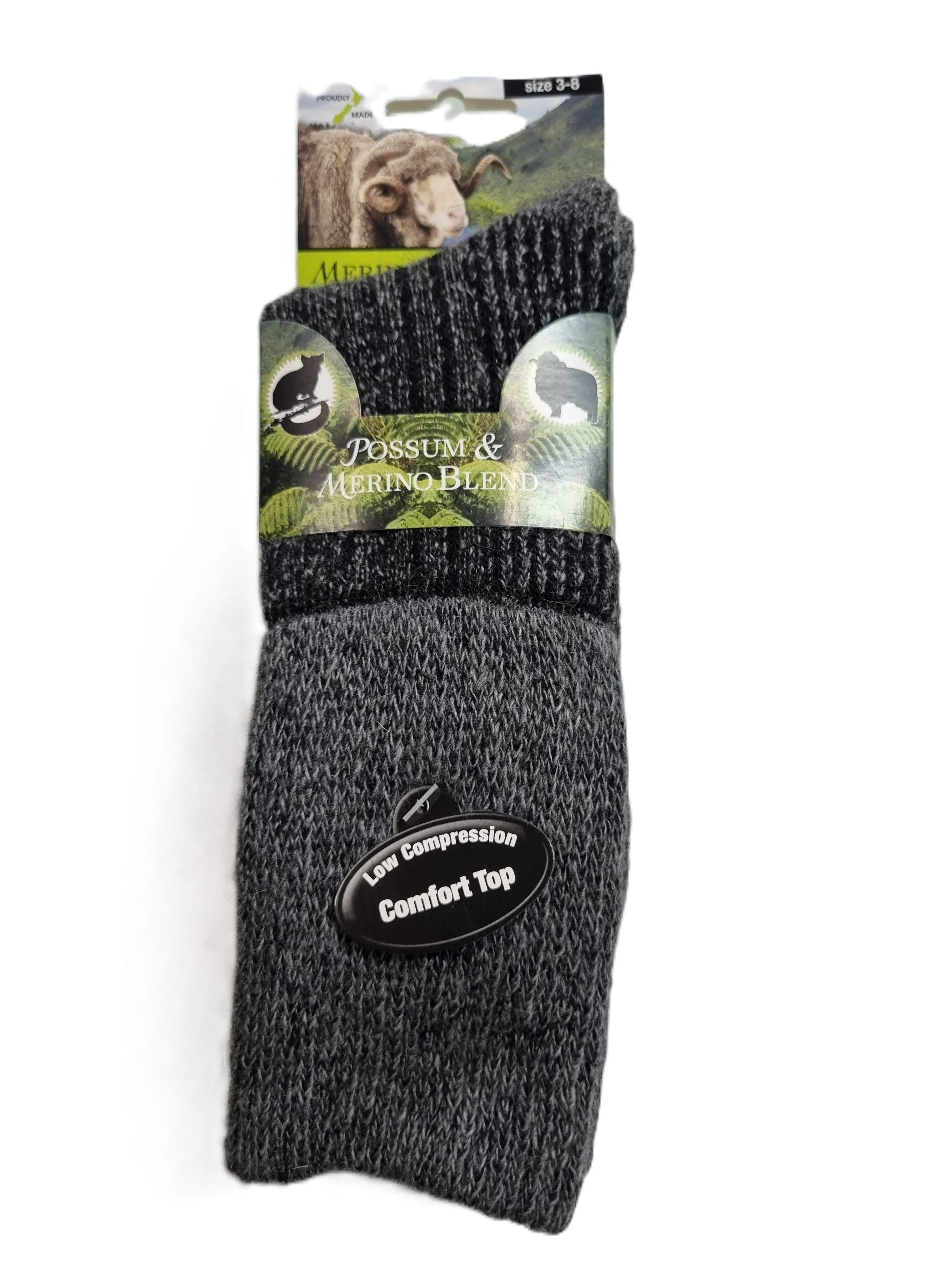 Possum Merino Low Compression Boot Socks