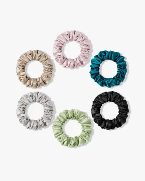 Pure Silk Scrunchies 6PCS