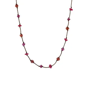 Ruby Silk Necklace