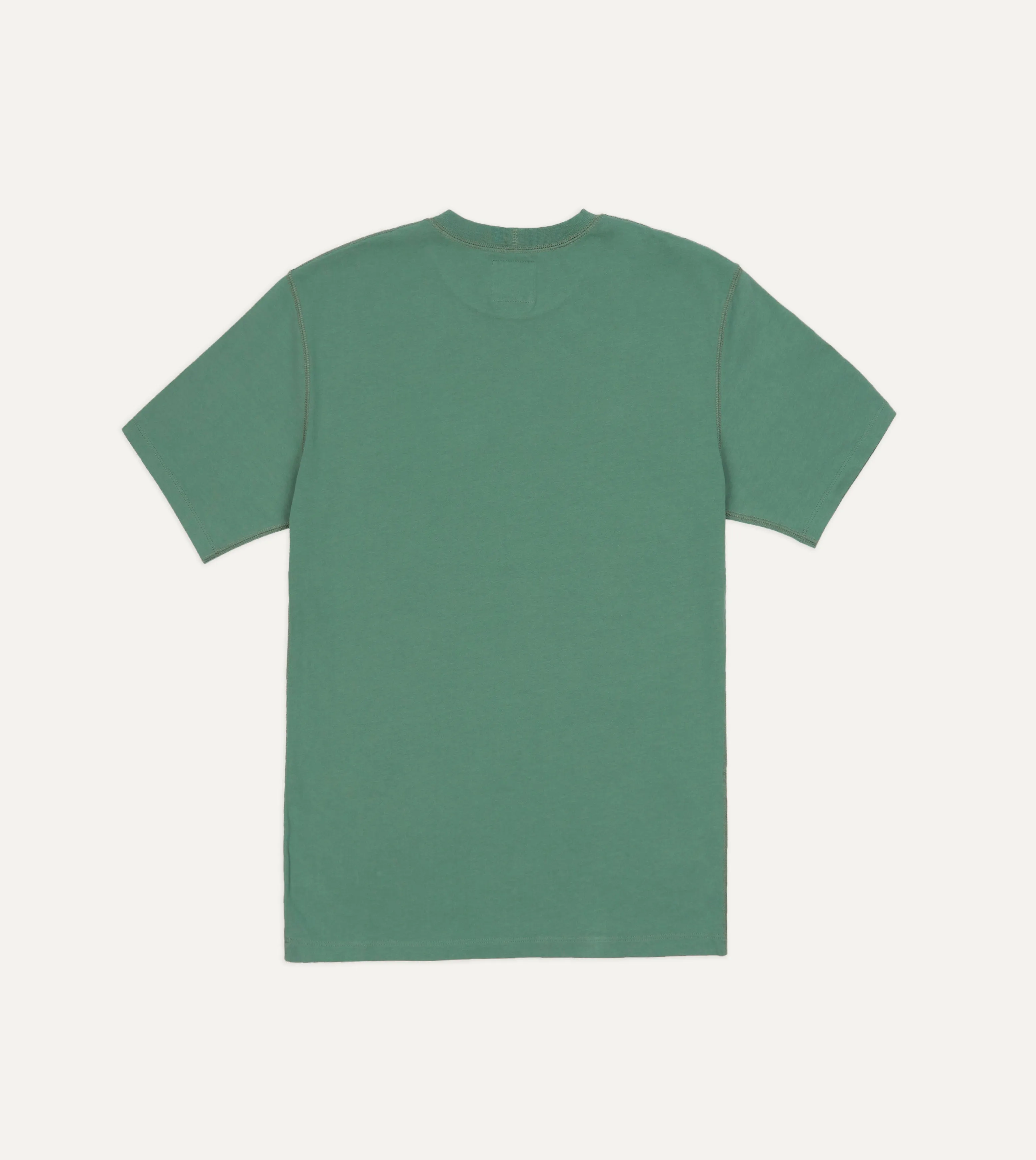 Sage Green Cotton Crew Neck Hiking T-Shirt