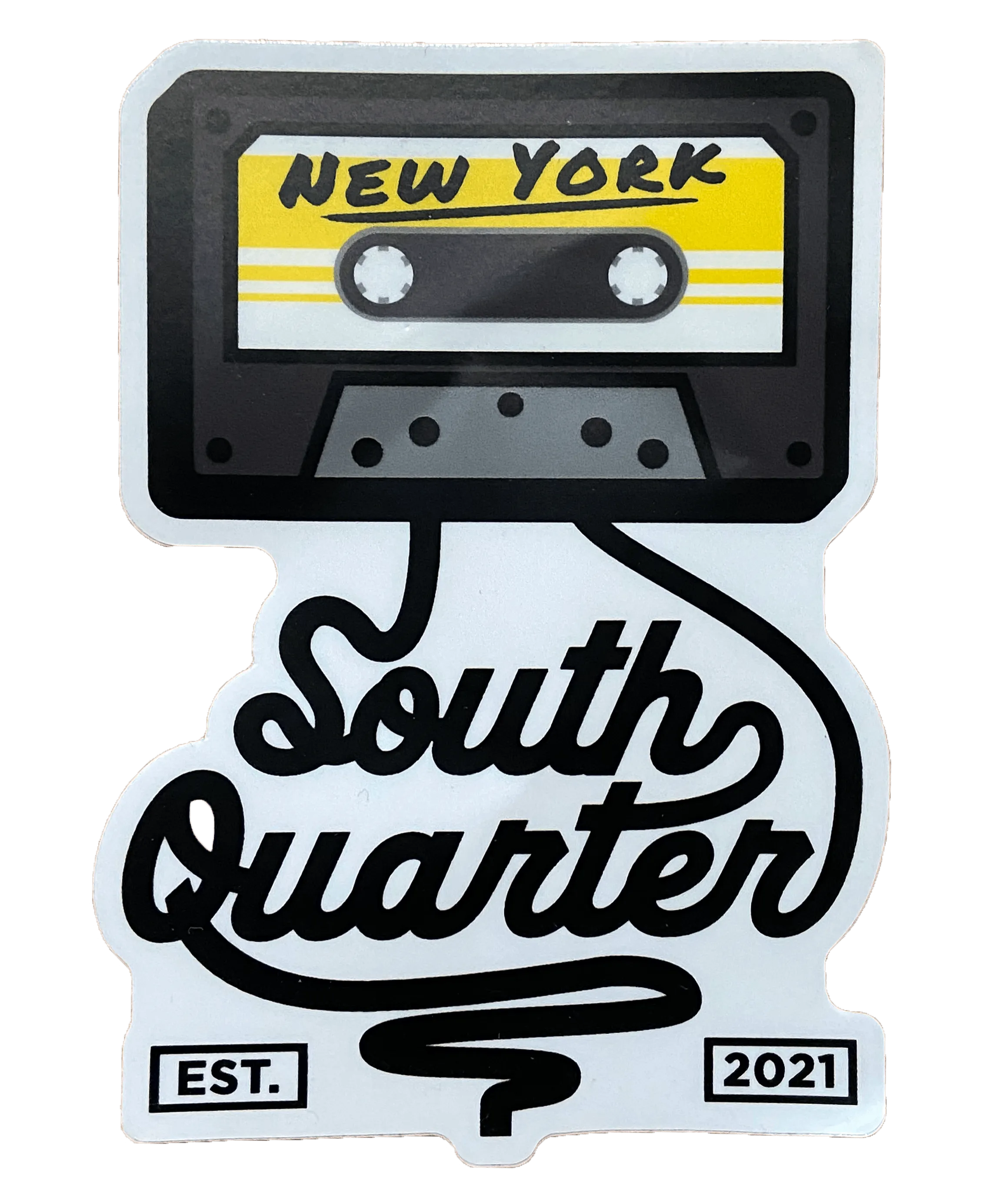 South Quarter Cassette Sticker