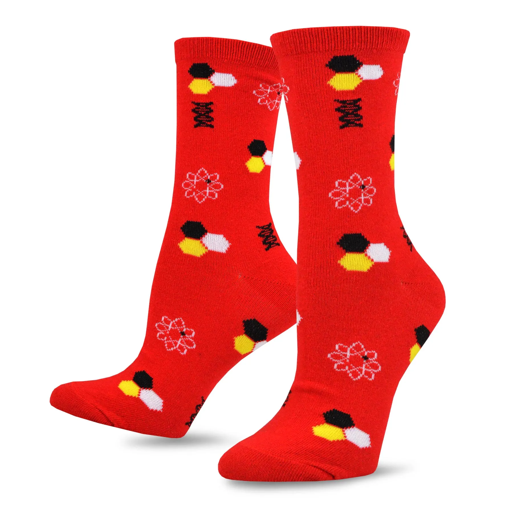 TeeHee Socks Women's Novelty Cotton Crew Education 5-Pack (12176)