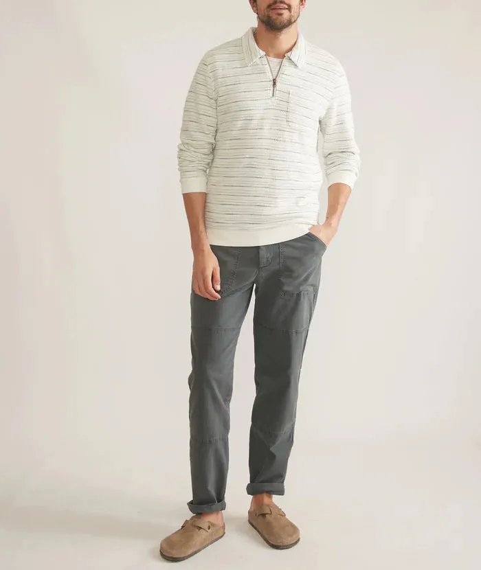 Textured Stripe Quarter Zip