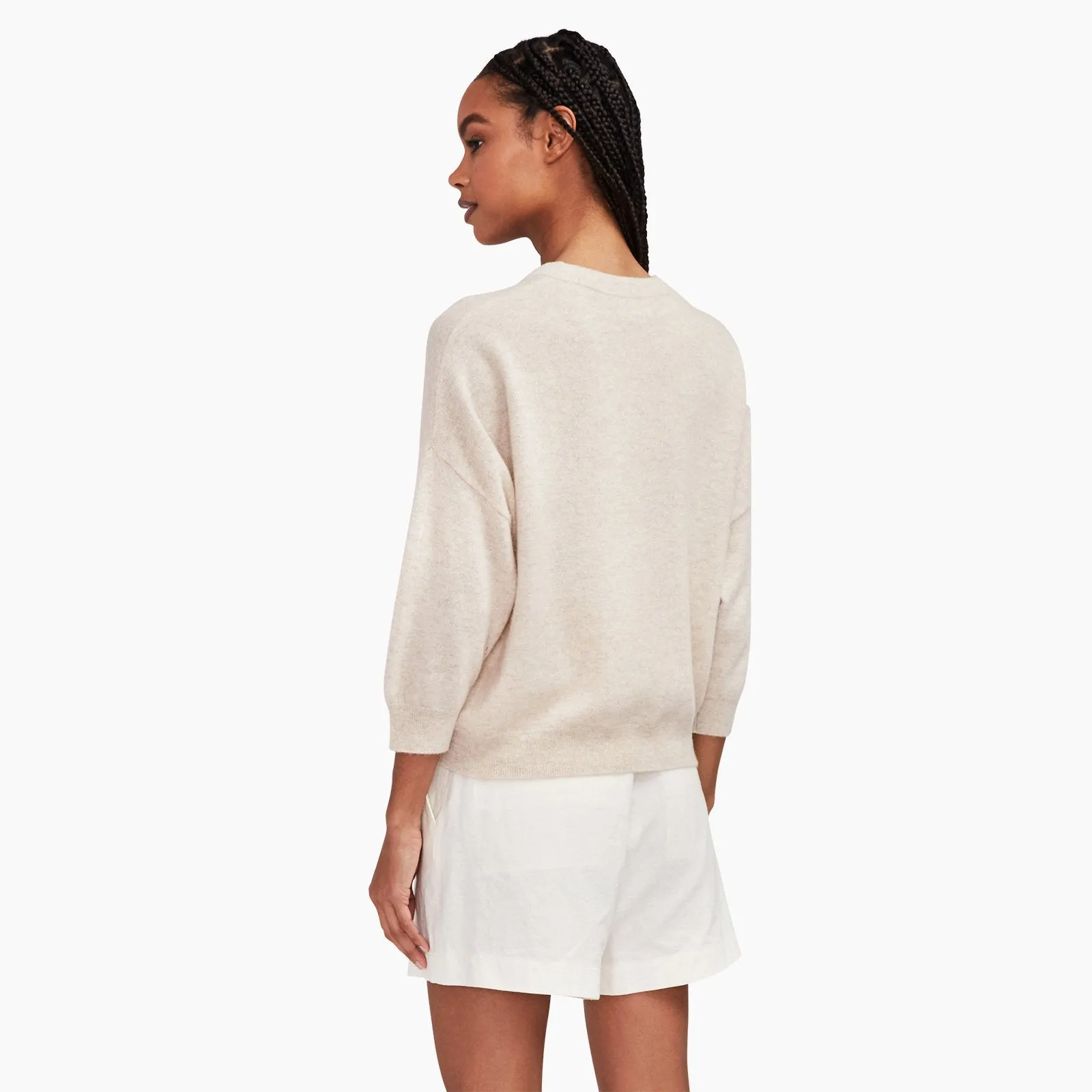 Three-Quarter Sleeve Sweatshirt