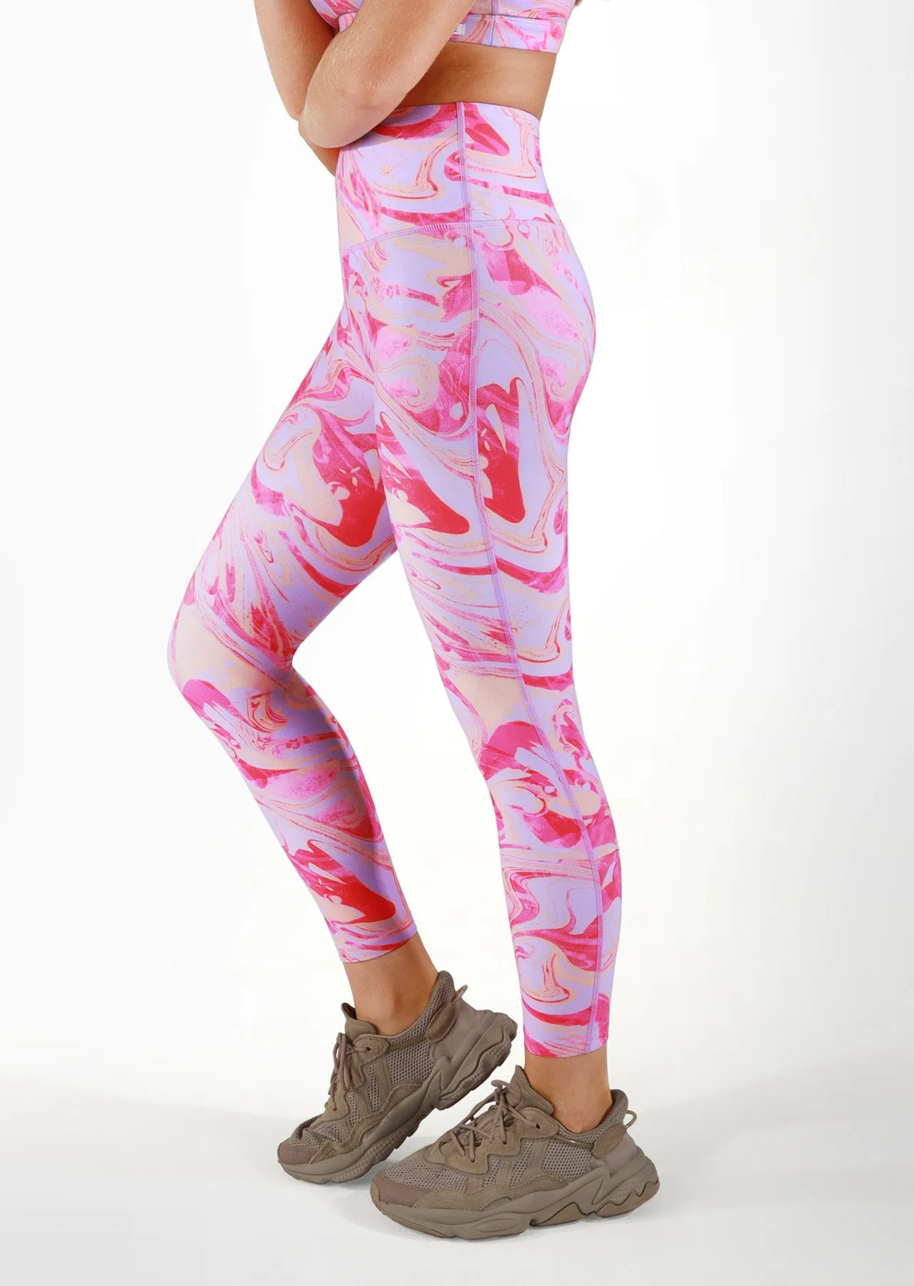 Vapour No Chafe Ankle Biter Leggings - Vapour Print