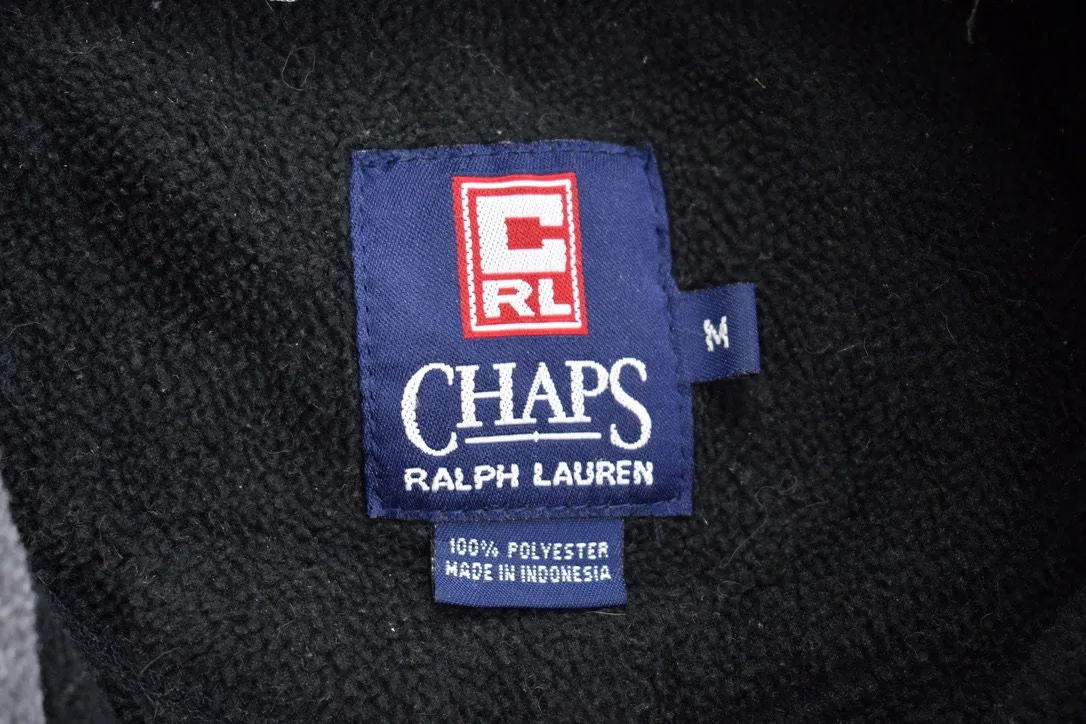 Vintage 1990s Chaps Ralph Lauren Fleece Sweater / Outdoorsman / 90s Sweater / Streetwear / Hiking / Fleece Quarter Zip up / Chaps Sweater