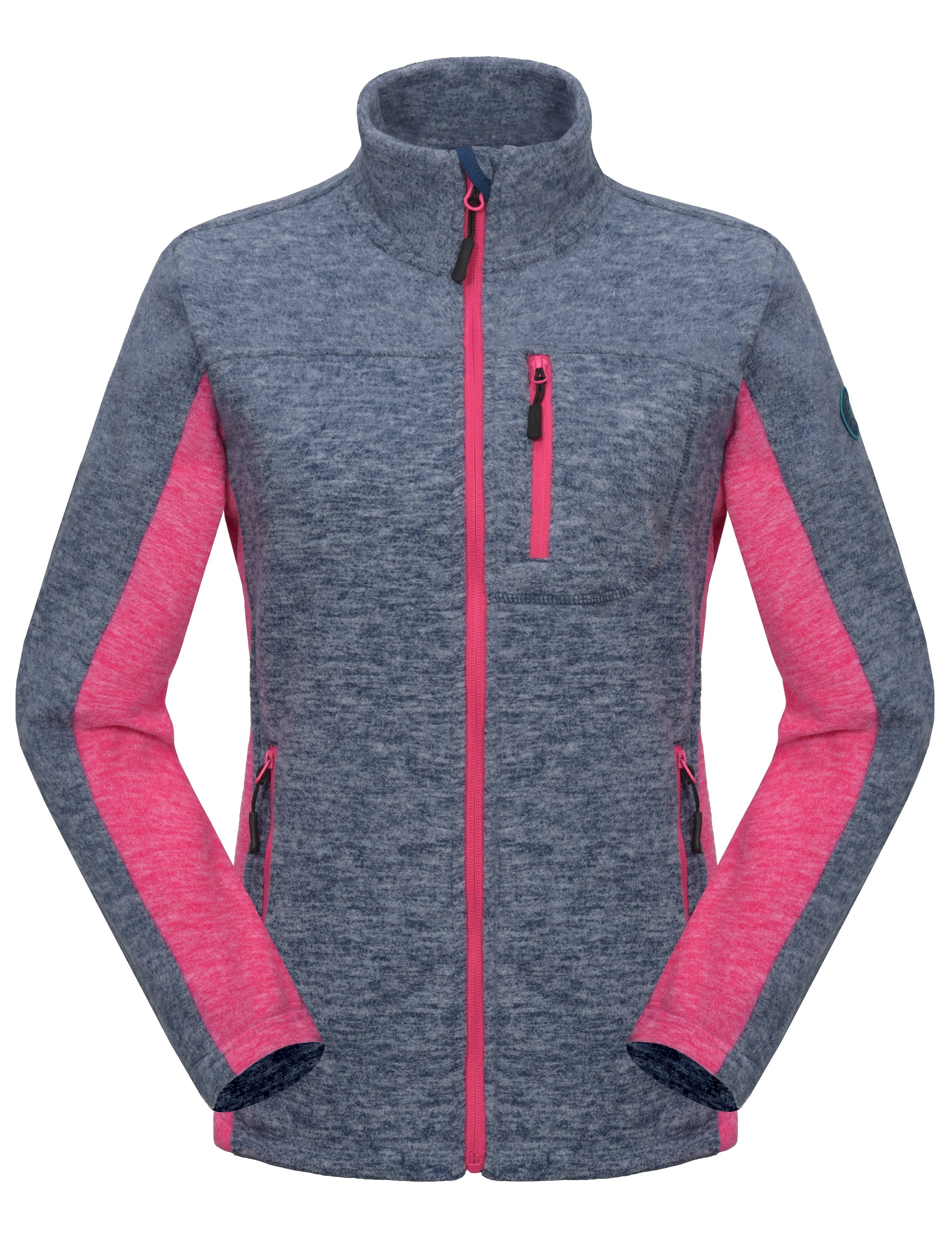 Women's Lightweight Recycled Polar Fleece Hiking Jacket