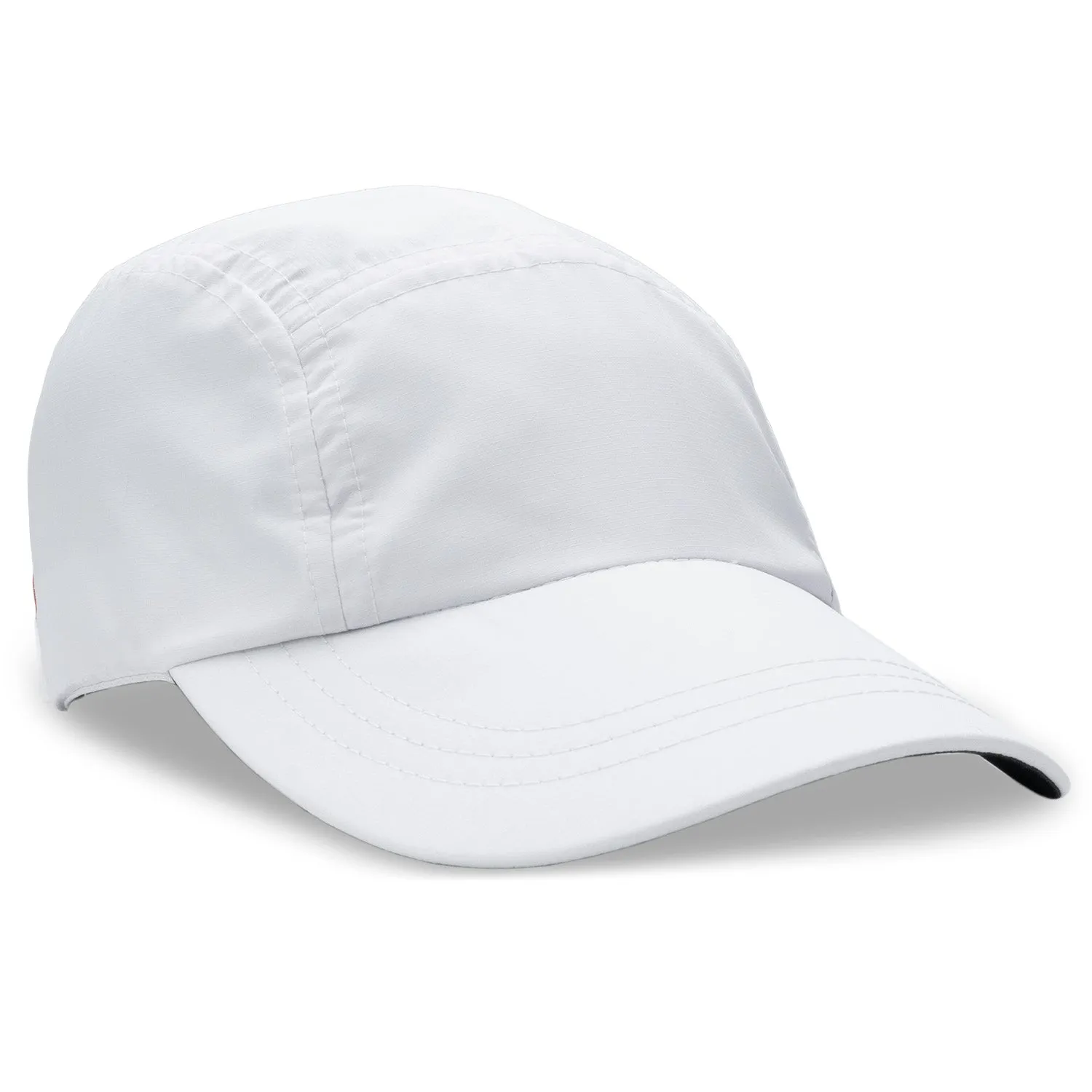 Woven White Running Hat