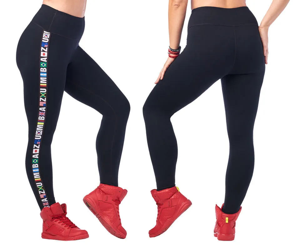 Zumba Dance League High Waisted Ankle Leggings